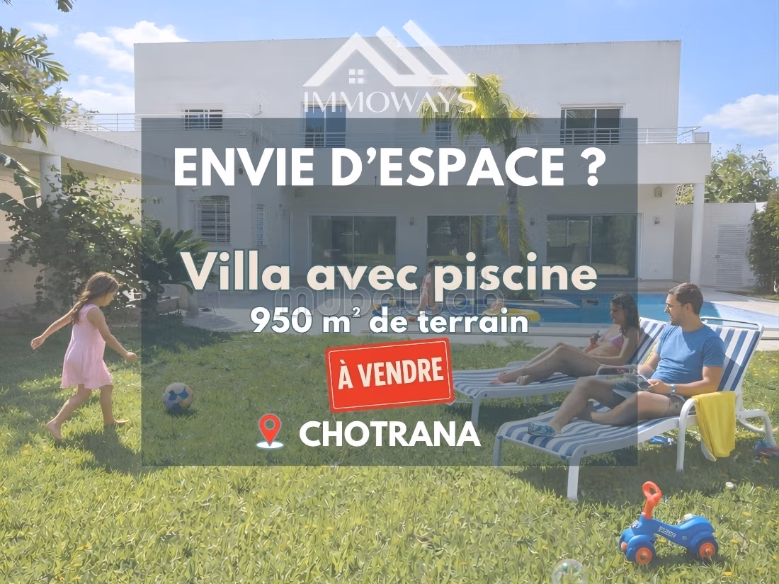 Villa avec jardin et piscine à Chotrana
