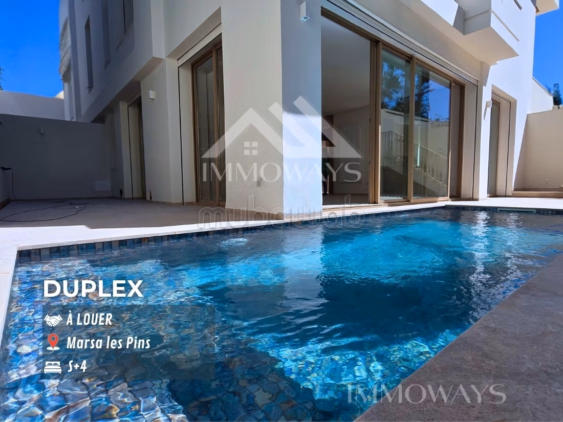 Duplex neuf avec piscine à Marsa Les Pins