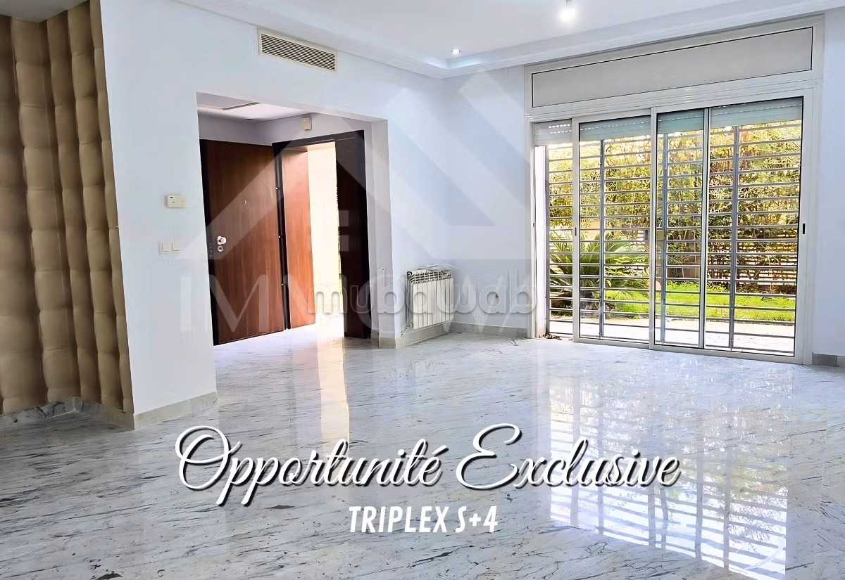 Triplex S4 avec jardin à Aïn Zaghouan Nord